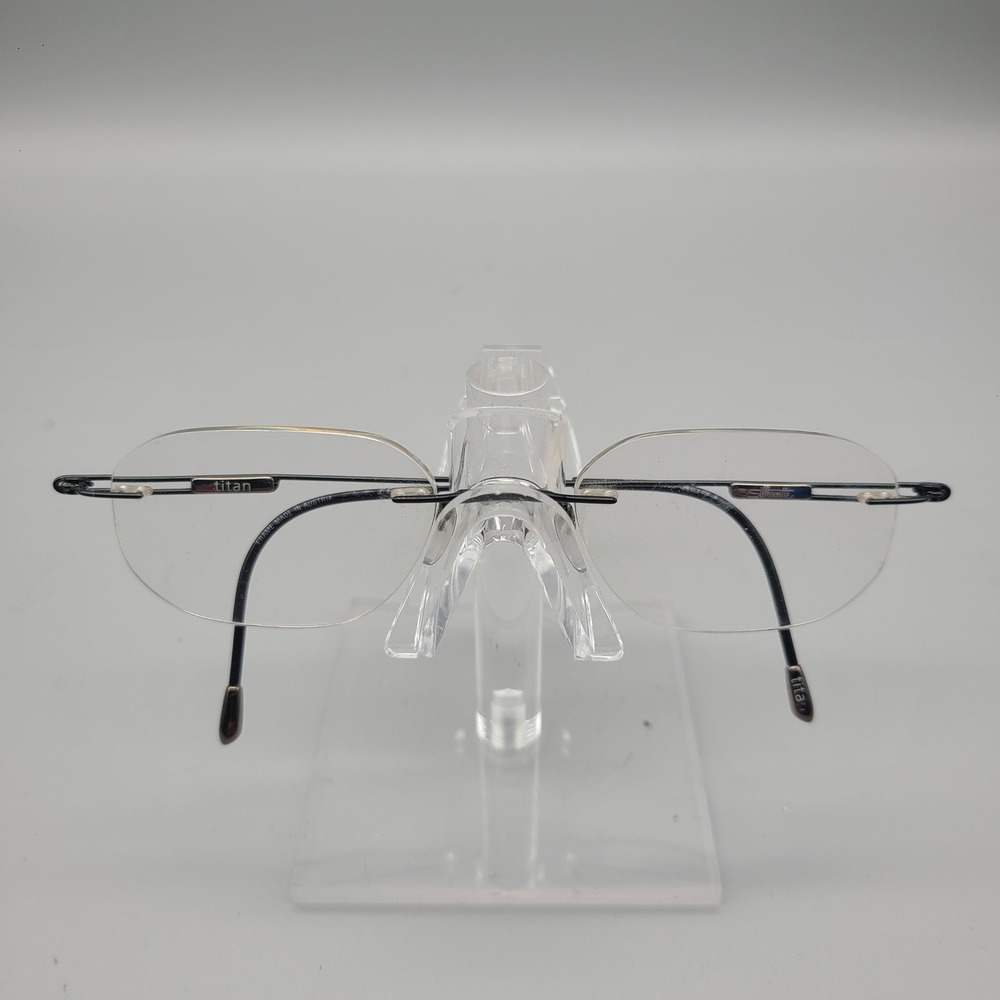 Silhouette Titan Rimless Eyeglasses Black Titanium 7664 40 6088 54-19 145